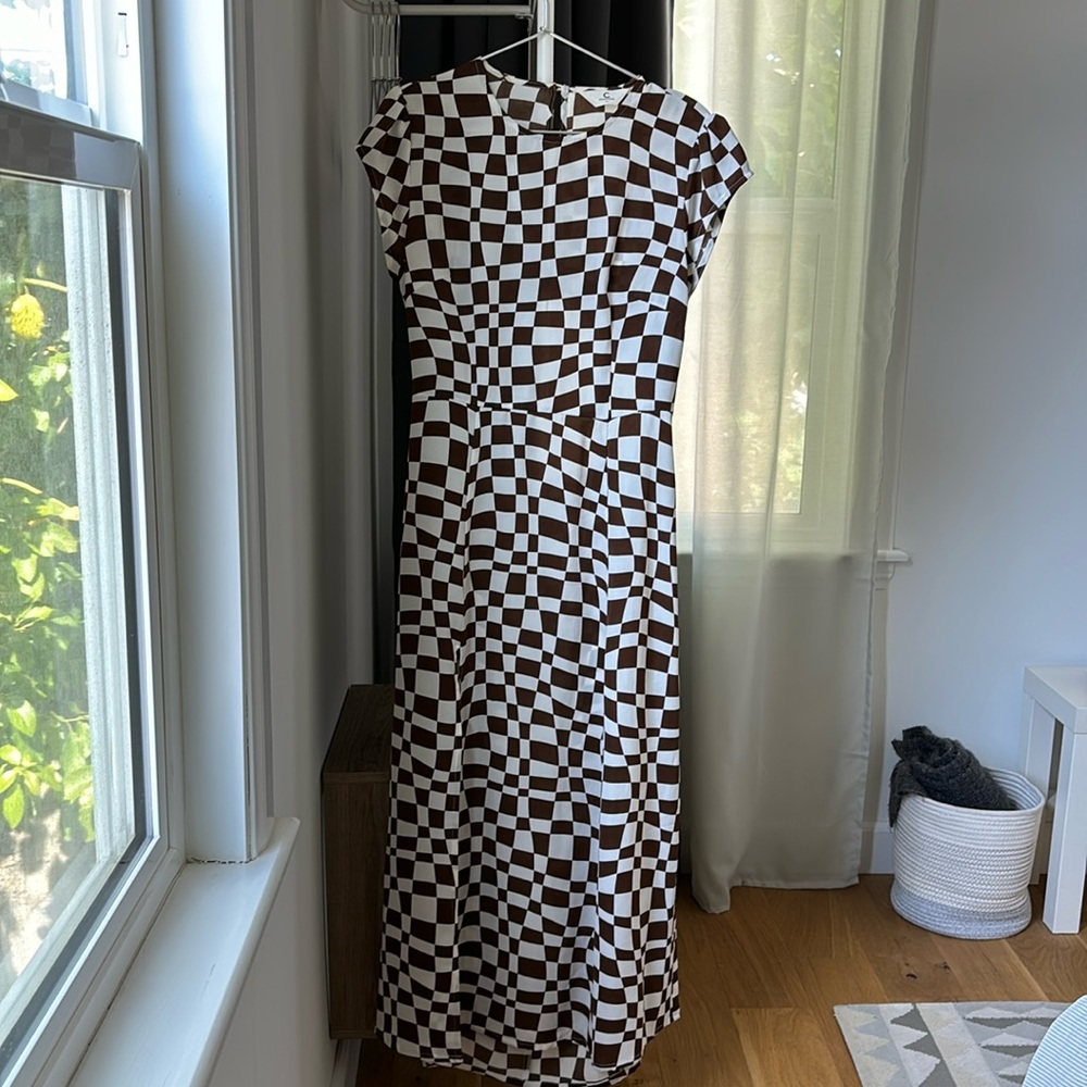 Brand New Brown & White Dress